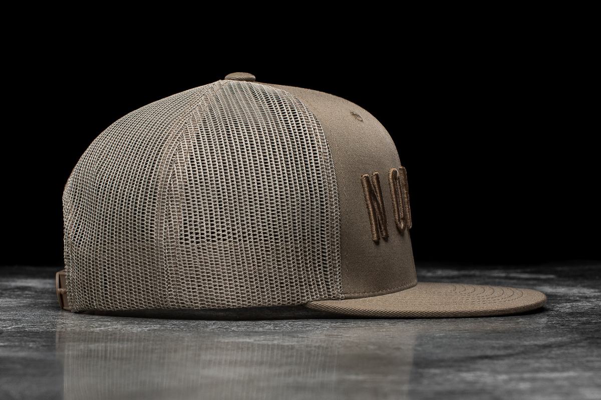 Nobull Flat-Brim Trucker Men's Hats Light Brown | Australia (PD0876)